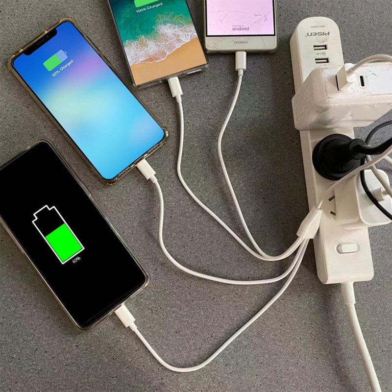 Herfair Micro USB Splitter - 4 in 1 Micro USB