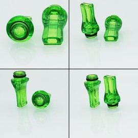 CESFONJER Pack of 20 510 Plastic Drip Tips 510 Flat Mouthpiece Drip Tip Length 25 mm (Green x 20)