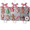 Set of Christmas Tree Pendants, Christmas Tree Pendants, Gingerbread Ornaments,