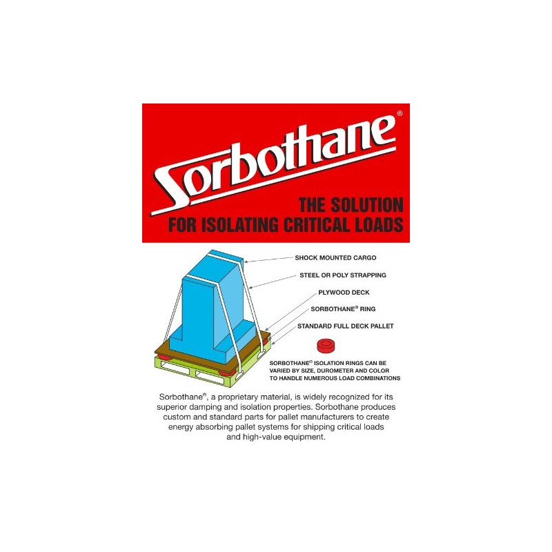 Isolate It: Sorbothane Large Vibration Isolation Washer 5" OD x