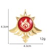 Genshin Impact Vision Brooch Pins (Pyro)