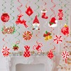 36PCS Christmas Ceiling Decorations,Wentsent Christmas Hanging Swirl Decorations Kit with