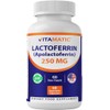 Vitamatic Lactoferrin 250mg (Apolactoferrin), 60 Vegetable Capsules - Promotes Healthy