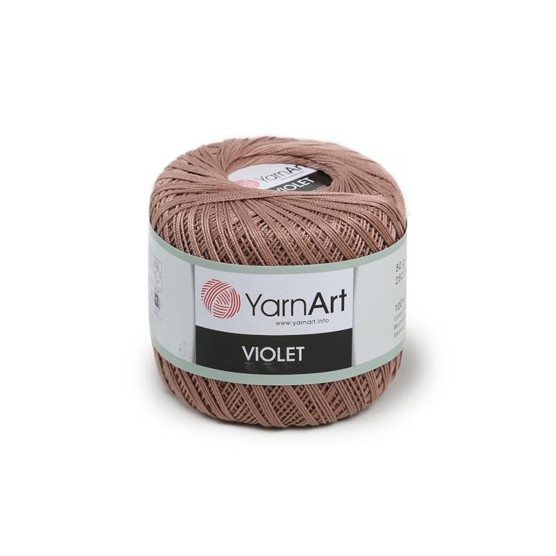 Yarn Art 1 Skein YarnArt Violet,100 Mercerized Cotton Yarn Threads
