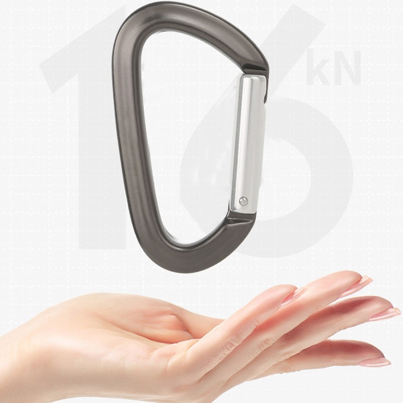 Carabiner Clip Climbing Safety Lock Aluminium Alloy D Shaped for