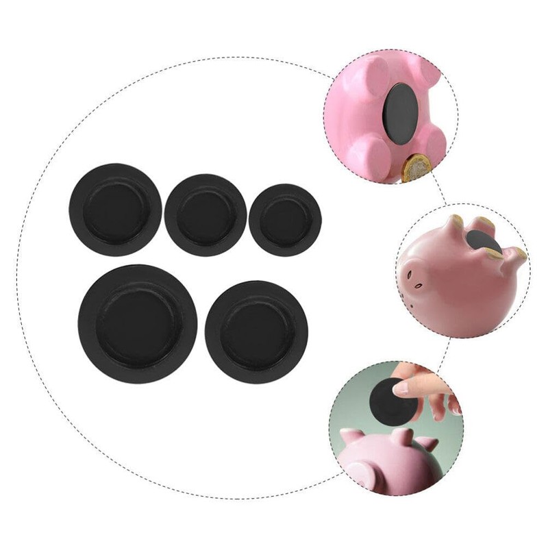 JOINPAYA 5Pcs Rubber Piggy Bank Plugs in Various Sizes (26Mm,