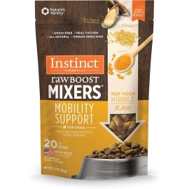 Instinct Raw Boost Mixers Mobility Support Freeze-Dried Dog Food Topper, 5.5 oz