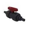 Double Union Ball Valve PVC Threaded Inline Shut Off Valve