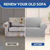 KEKUOU Stretch Loveseat Sofa Cover Slipcover,Couch Covers for 2 Cushion