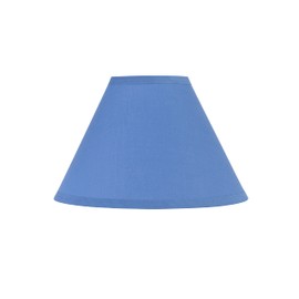 Aspen Creative 58763, Empire Uno Lamp Shade, Cornflower Blue, 4" Top x 10" Bottom x 7" Slant Height, Slip UNO 33mm