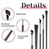 5Pcs Ultra Thin Eyeliner Brushes Angled Eyebrow Concealer Brushes Flat