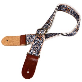 Ukulele Shoulder Strap,Embroidered Adjustable Ukulele Shoulder Strap for Ukulele 4 String Musical Instruments (Style 1)