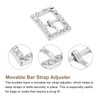 QUARKZMAN 4 Pieces Rhinestone Roller Buckles, 8 mm (0.31 Inch)