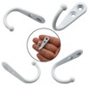 VIPERMARK 4 Pcs Wall Mounted Hooks for Bedroom,Bathroom,Kitchen,and Cabinet Hangers