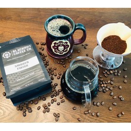 Blackout Coffee, Smooth Finish, Ground or Whole Bean, 100% Light Roast Arabica Beans, Small Batch Roasted in the USA – 12 oz Bag (Ground)