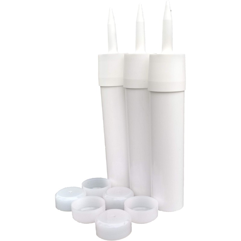 Reusable Empty Caulk Tube - REFILLABLE CAULKING Cartridge 10 oz.