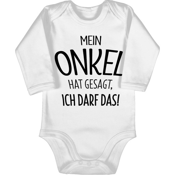 Shirtracer - Baby Bodysuit Long Sleeve Girl Boy - Sayings
