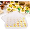 Easter Covered Egg Holder for Refrigerator,30 Deviled Egg Tray with