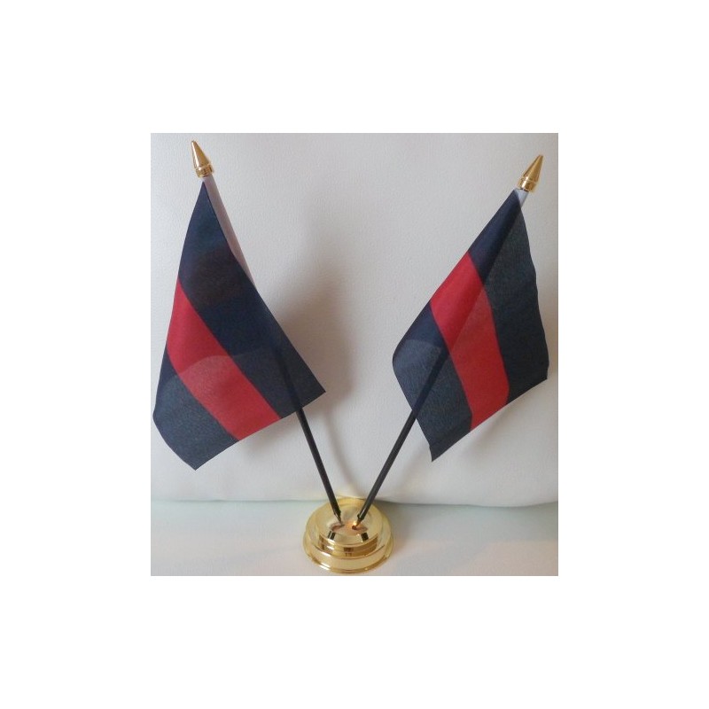 Household Division British Army 2 Flag Desktop Table Display Centrepiece