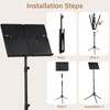 Vekkia Music Stand - Lightweight and Portable, Adjustable Panel Extension