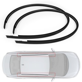 AUTOBABA 2Pcs Roof Molding Trim Kit Left & Right Side, Roof Drip Molding Weather Stripping Compatible with 2012-2015 Honda Civic Sedan 4-Door Replace# 74316TR0A01 74306TR0A01 74316TR0A11 74316TR0A12