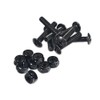 JUCKER HAWAII Longboard Screws Mounting Kit, Drop Through Cross 1 Inch
