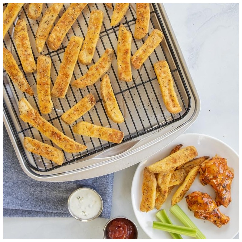 Nordic Ware Oven Crisp Baking Tray 2pc Set Includes Pan