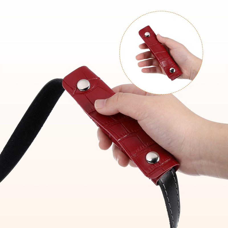 uxcell 2 Pcs Handbag Handle Wrap Covers, PU Leather Crocodile