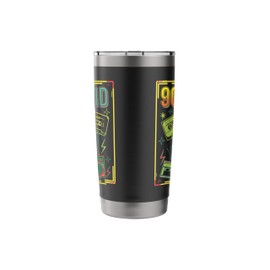 90's kid 1990s vintage retro blaster and casette Stainless Steel Insulated Tumbler