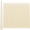Ivory Taper Candles, 24 Pack 10 Inch Bulk Unscented 7-8