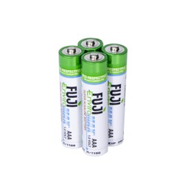 Fuji Enviromax 4400BP4 EnviroMax AAA Super Alkaline Batteries (4 Pack), White, 4 CT
