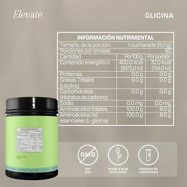 Glicina Pack 3 x 400 g (c/u) | Suplemento de Aminoácidos Esenciales para Energía, Sueño y Equilibrio Metabólico
