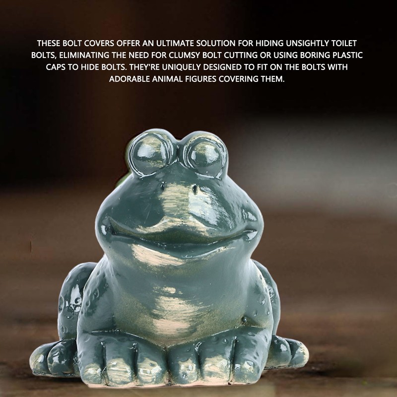 2PCS Cute Toilet Bolt Covers Universal Fun Cartoon Toilet Floor