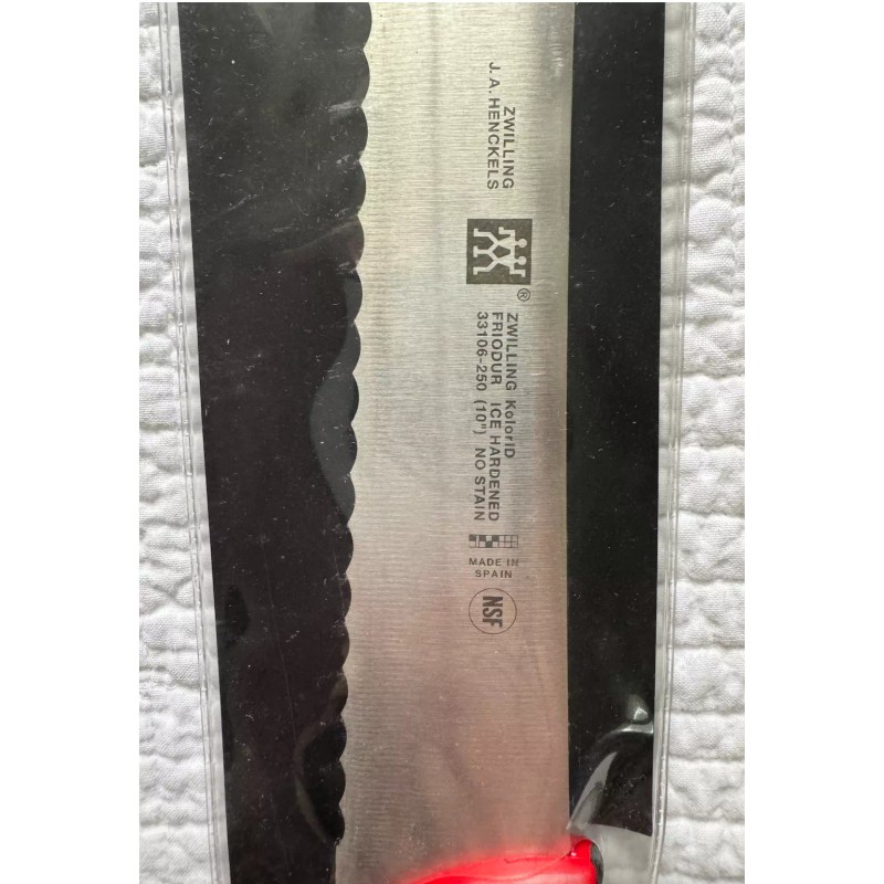 Zwilling Gourmet Stainless Steel 10" Pastry/Bread Knife Black
