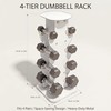 YUFER 4 Tier Dumbbell Rack for Home Gym