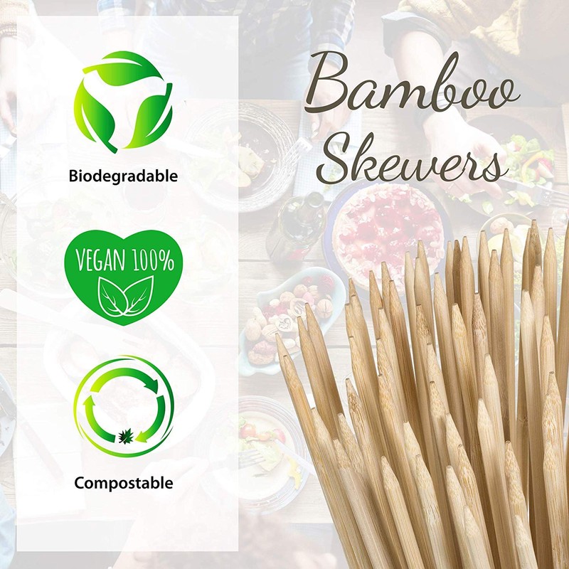 ROYALS Bamboo Skewers / Kabab / Burger / Barbecue Sticks