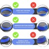 Blue Round Silicone Collapsible Colander – Silicone Round Kitchen Strainers