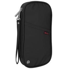 Vinsani Passport Holder & Document Organiser Family Travel Essentials Holiday Wallet Accessories Bag with RFID Blocking Multi-Passport Cover Case for Men Women Unisex - Black