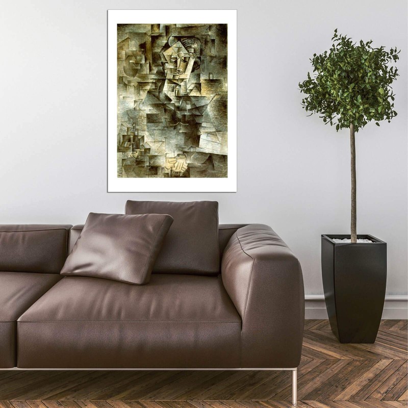 Spiffing Prints Pablo Ruiz Picasso Portrait by Daniel Henry Kahnweiler