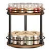 YATINEY Lazy Susan Organizer, Rotating Spice Rack, 2 Tier Spice