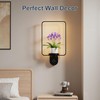 Starxing Wall Plant Holder with Light, 2 Pack Plant Wall