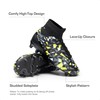 DREAM PAIRS Boys Football Cleats Youth High Top Firm Ground