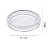luzen 1PC Clear Glass Soap Dish Bar Soap Holder Soap