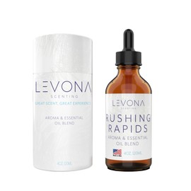 Levona Scent Essential Oils - Scents for Home, Hotel & Office Use - Perfect for Home Diffuser & Humidifiers - Aroma Fragrance Oil, Ideal for Massage, Relaxation, and Spa - Rushing Rapids, 120ml