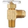 Eaton Weatherhead 330 Brass Needle Valve, Flare Angle, 90 Degree