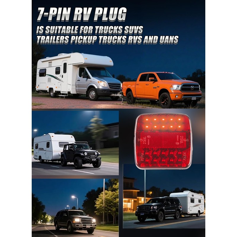OOGKA Wireless Trailer Lights Magnetic, Portable Wireless Trailer Lights Kit,