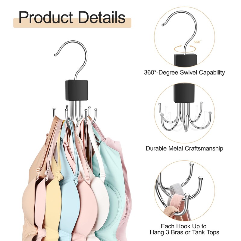 2 Pack Tank Top Hanger, Bra Hangers for Closet Organizer