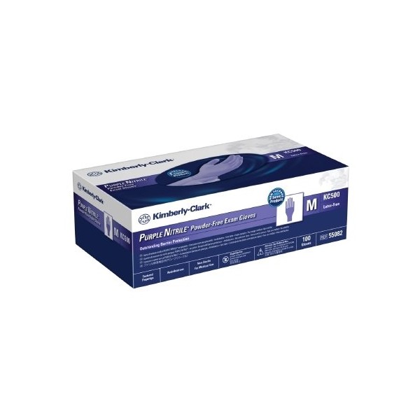 HALYARD KC500 Purple Nitrile Exam Glove - 55083CS - Large,