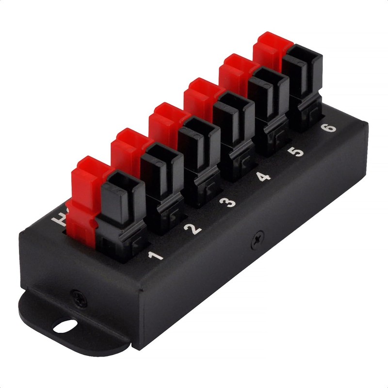 6-Position 45A Power Pole Distribution Block Module, Connector Power Splitter