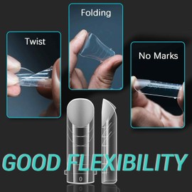 Pack of 120 Nail Shapes Dual Nail Forms Full Cover Extension Mould Nail Shape for Poly Nail Gel Extension